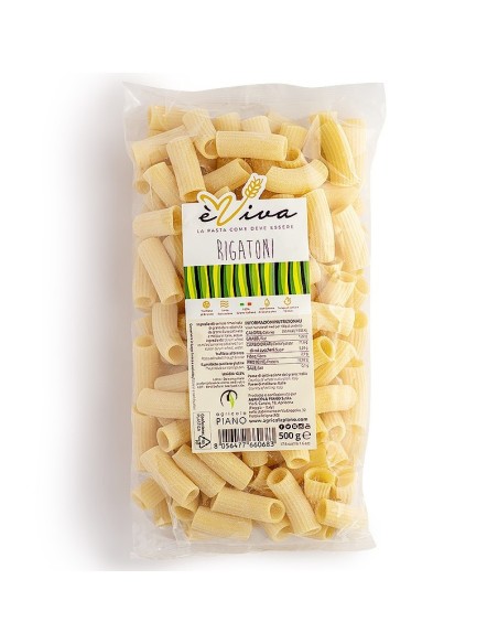 Bronzegezogene Rigatoni èViva: Hochwertige, authentische italienische Pasta