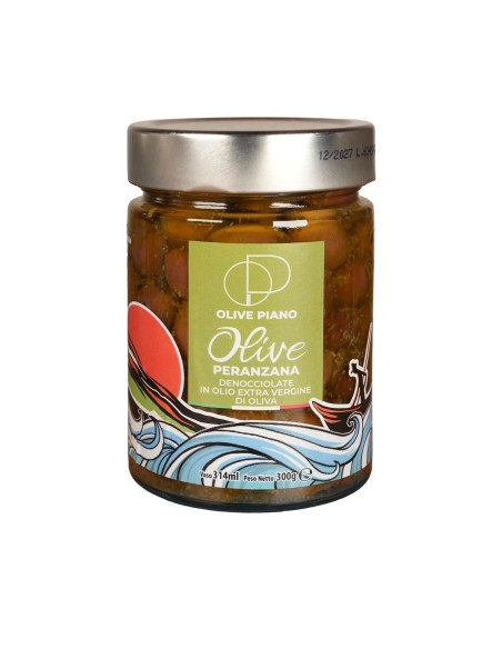 Olive Peranzana Denocciolate Condite in Olio EVO | Agricola Piano