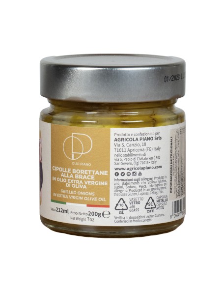 Authentic Grilled Borettane Onions in Award-Winning Olive Oil