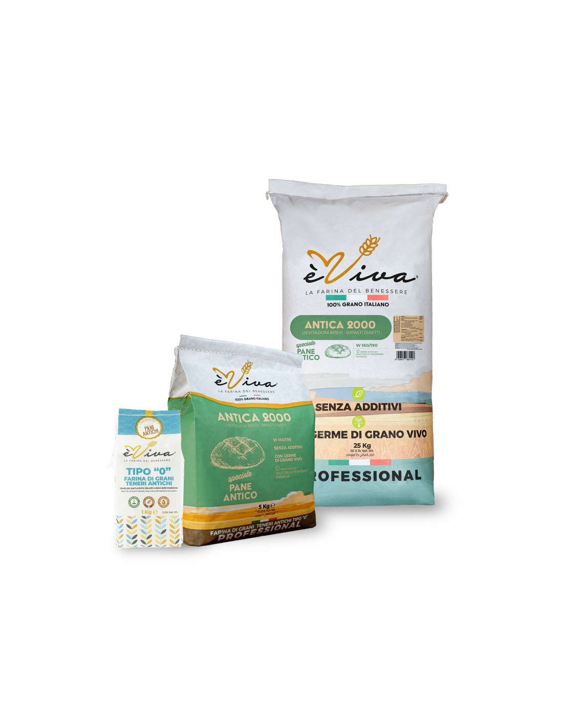 Antica 2000 | Italian Type "0" Flour from Ancient Grains with Wheat Germ