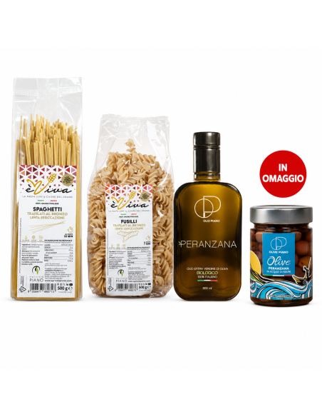 Die apulische Vorratskammer — èViva Pasta, Bio-Olivenöl & Peranzana-Oliven | Agricola Piano
