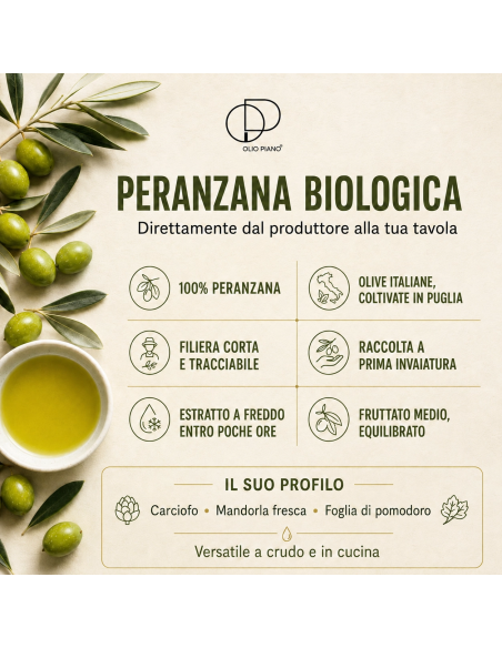 Olio EVO Bio Peranzana 500ml