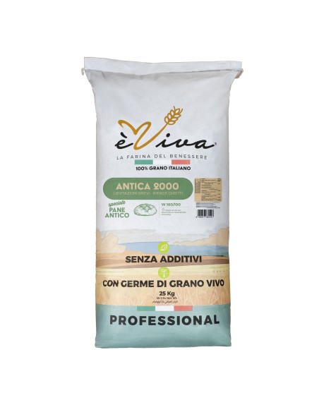 Antica 2000 | Italian Type "0" Flour from Ancient Grains with Wheat Germ