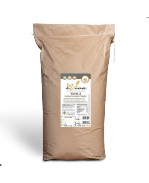 Farina di grano tenero tipo 2 con germe di grano vivo 25 Kg