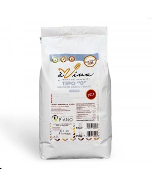 Farina di grano tenero tipo 0 pizza con germe di grano vivo 5 Kg