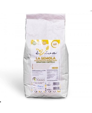 Semola rimacinata di grano duro Senatore Cappelli con germe di grano vivo 5 Kg