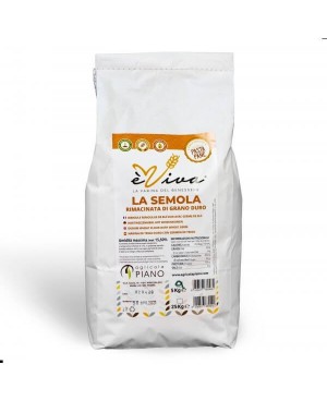 Semola rimacinata di grano duro con germe di grano vivo 5 Kg