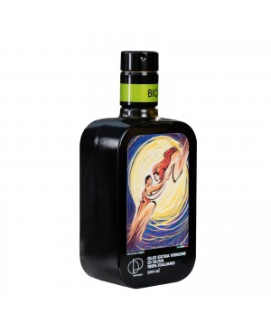 Miglio | Italienisches Bio-Natives Olivenöl extra, Einzigartiges Design, Kaltgepresst, mehrfach Ausgezeichnet 500 ml