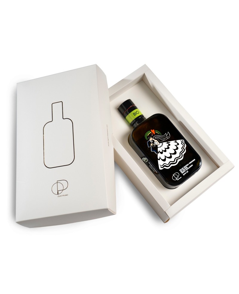 Matrimonio: Confezione Regalo Personalizzabile, EVO Bio Peranzana Pugliese 500ml - Ideale Bomboniera Matrimonio: Confezione Regalo Personalizzabile, EVO Bio Peranzana Pugliese 500ml - Ideale Bomboniera
