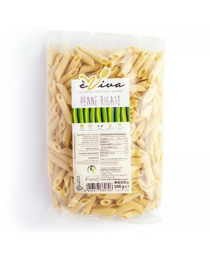 Penne Rigate | èViva Italienische Weizenpasta - Bronze-Bearbeitet, mit Remillierter Grieß - Langsame Trocknung