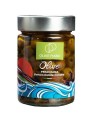 Entkernte Peranzana Oliven Gewürzt - Altes Rezept mit Extra Nativem Olivenöl und Gewürzen, Köstlich, Italienisch