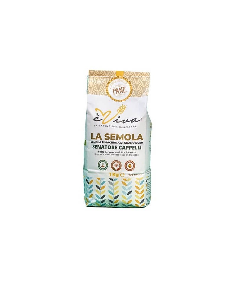 Senatore Cappelli | Semoule remoulue de blé dur ancien Italien pour Pain, Pâtes - Grains Anciens, avec Germe de Blé Senatore Cappelli | Semoule remoulue de blé dur ancien Italien pour Pain, Pâtes - Grains Anciens, avec Germe de Blé