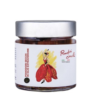 Sun-Dried Tomatoes in Oil - Typical Product from Puglia in EVOO, Ancient Recipe