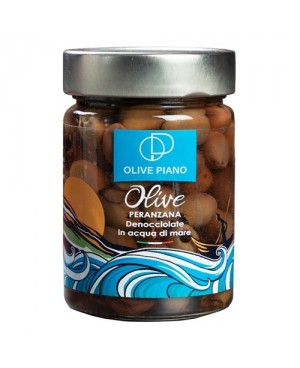 Olives Peranzana Dénoyautées - 100% Naturelles, Italiennes, en Saumure d’eau de mer