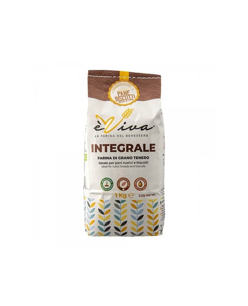 Italian Integrale | Whole Wheat-Wholemeal Flour for Bread, Cookies & Pastry Dough - True Wholemeal - Professional, No Additives