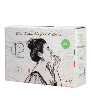 Organic Italian Extra Virgin Olive Oil Bag-in-Box, Cold-Pressed High-Quality Award-Winning