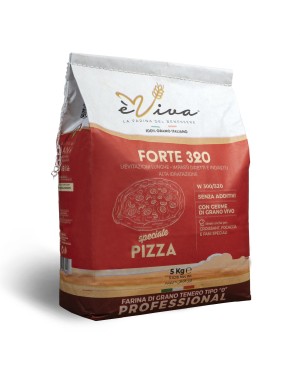 Forte 320 | Farine de Blé Tendre Type 55, Farine pour pizza, sans glyphosate, sans pesticides, sans additifs, avec germe