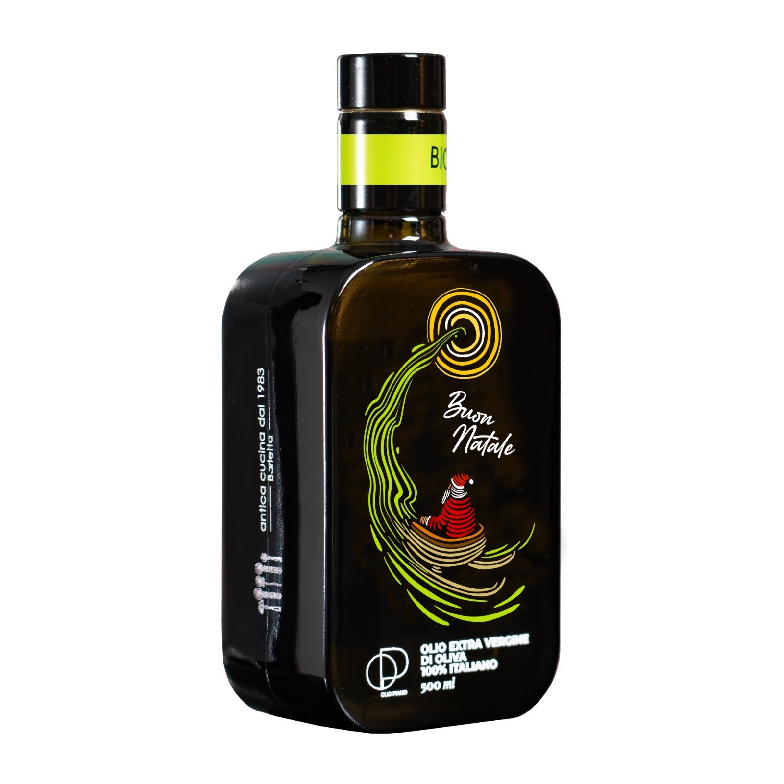 Noël | Huile d'Olive Vierge Extra Bio Italienne 500 ml, Pressée à Froid, Primée, Fruité Moyen - Achetez Directement, Cadeau