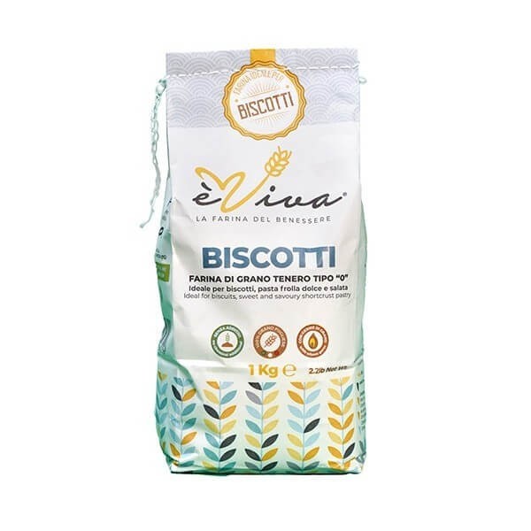 Dolce 190 | Farine de Blé Tendre Type 55, No glyphosate, Sans Pesticides, Sans Additifs, Avec Germe de Blé, idéal pour biscuits