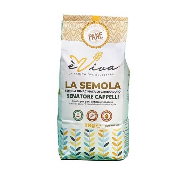 Senatore Cappelli | Semoule remoulue de blé dur ancien, sans glyphosate, sans pesticides, sans additifs, avec le germe