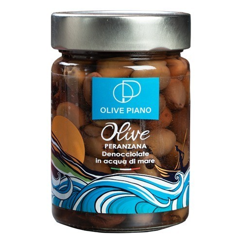 Pitted Olives in Brine | Olives in Sea Water, Award-Winning, Unique in the World, 100% Italian, Buy from the Producer