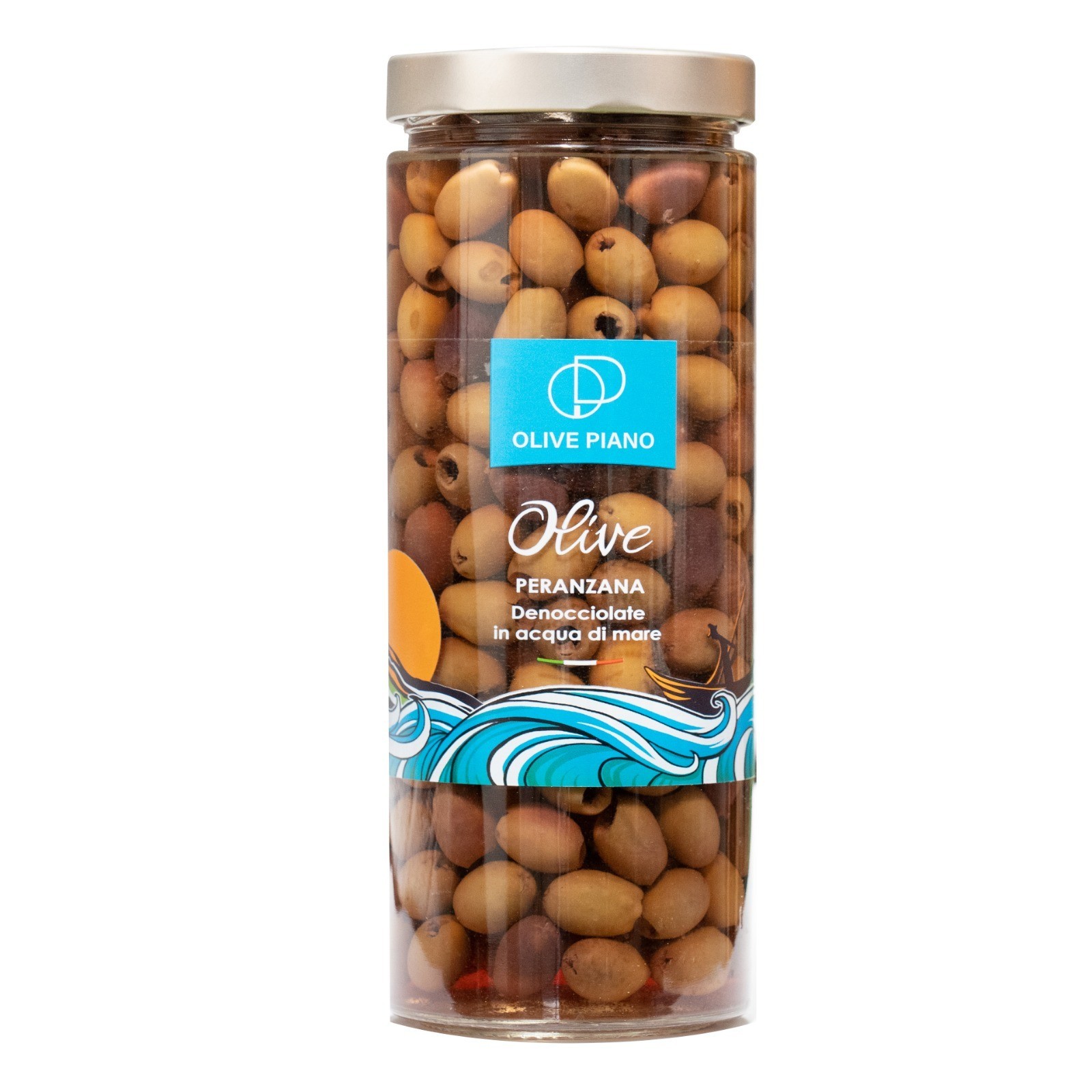 Pitted Olives in Brine | Olives in Sea Water, Award-Winning, Unique in the World, 100% Italian, Buy from the Producer