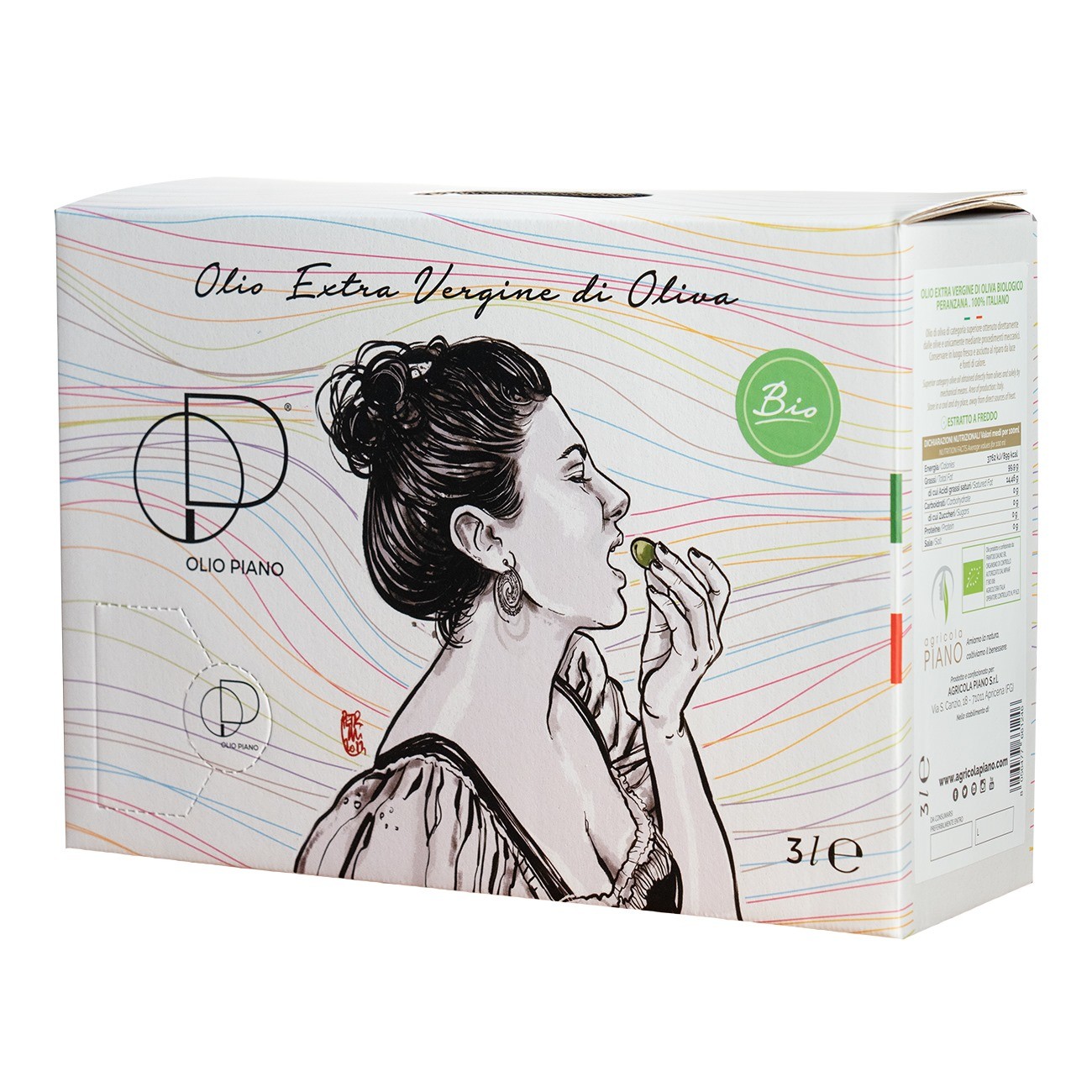 Organic Italian Extra Virgin Olive Oil Bag-in-Box 3L | Cold Pressed, Medium Fruity, Award-Winning - Buy Direct from Producer