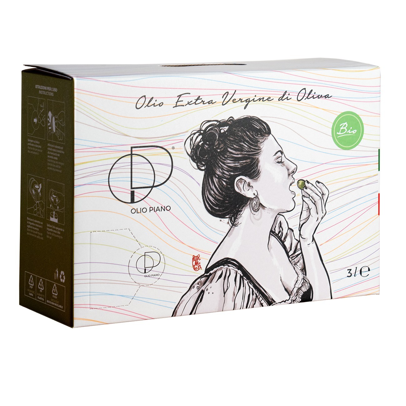 Organic Italian Extra Virgin Olive Oil Bag-in-Box 3L | Cold Pressed, Medium Fruity, Award-Winning - Buy Direct from Producer