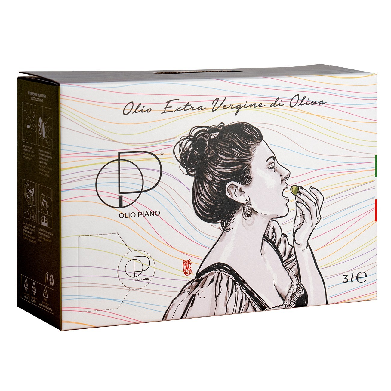 Italian Extra Virgin Olive Oil Bag-in-Box 3L | Cold Pressed, Medium Fruity, Award-Winning - Buy Direct from Producer