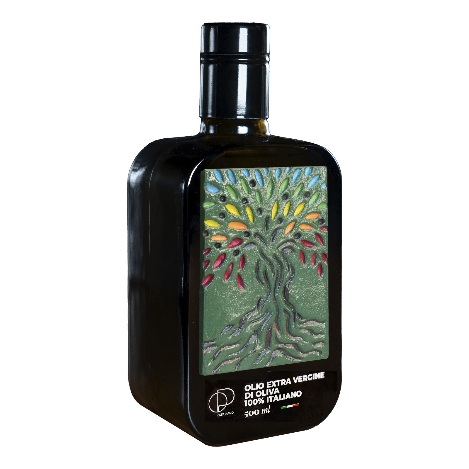 Cœur de Céramique | Huile d'Olive Bio Peranzana de Pouilles 500 ml - Cadeau Éthique & Éco-Responsable & Solidaire