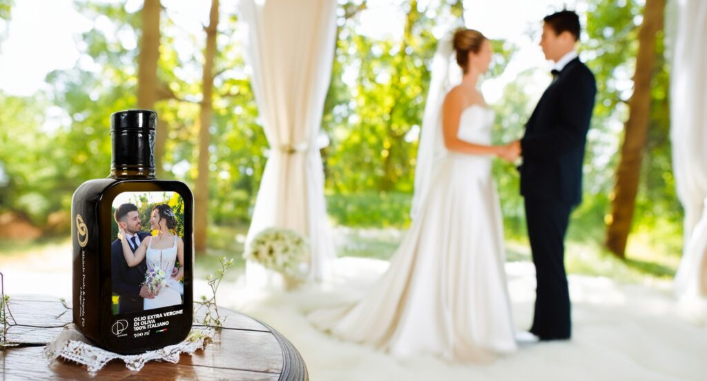 Uniche come il Vostro Amore: Bomboniere Matrimonio Personalizzate con Olio Extravergine d'Oliva