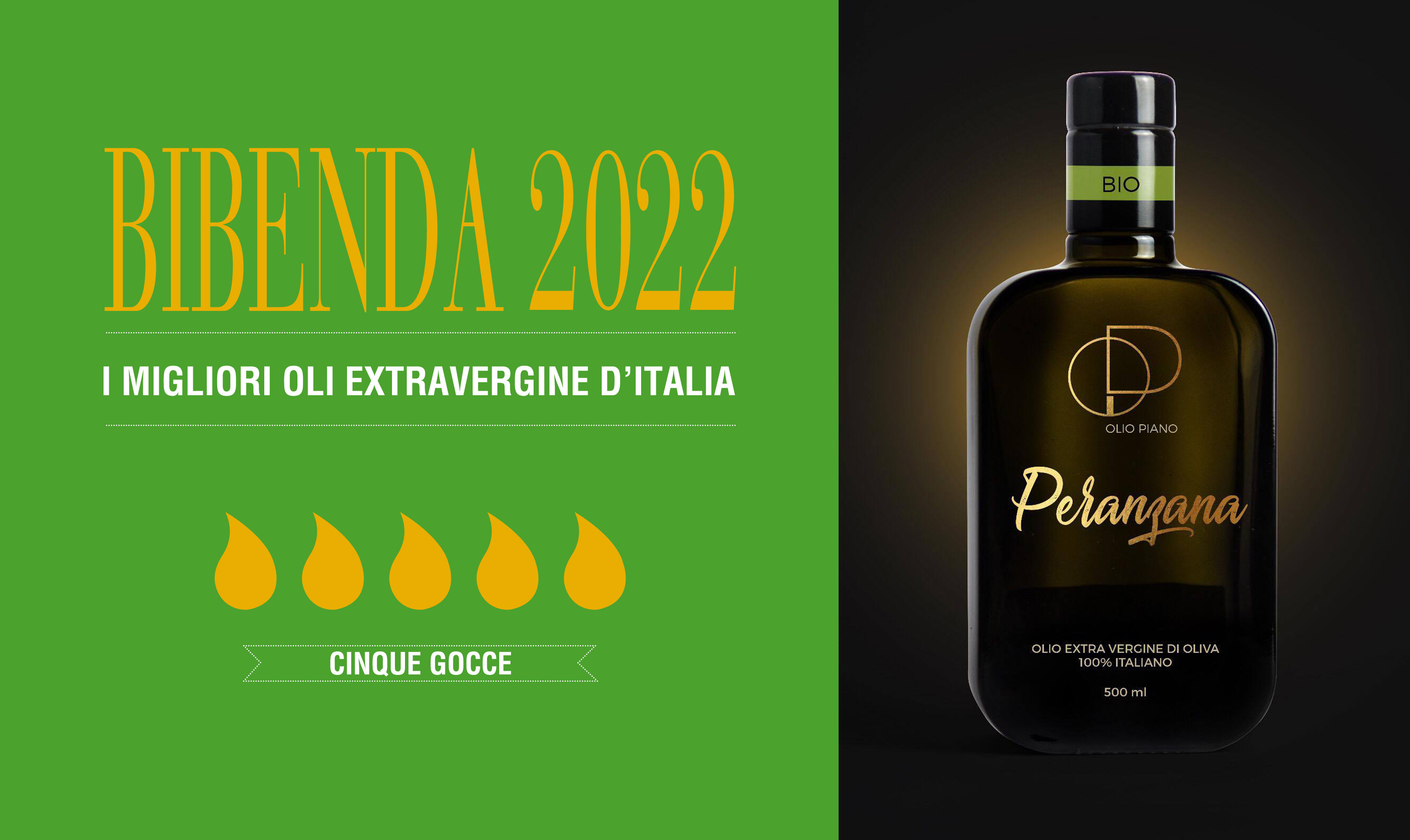 5 Gocce Bibenda per Olio Piano