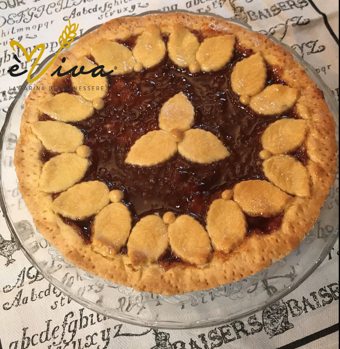 Crostata con marmellata e mandorle Crostata con marmellata e mandorle