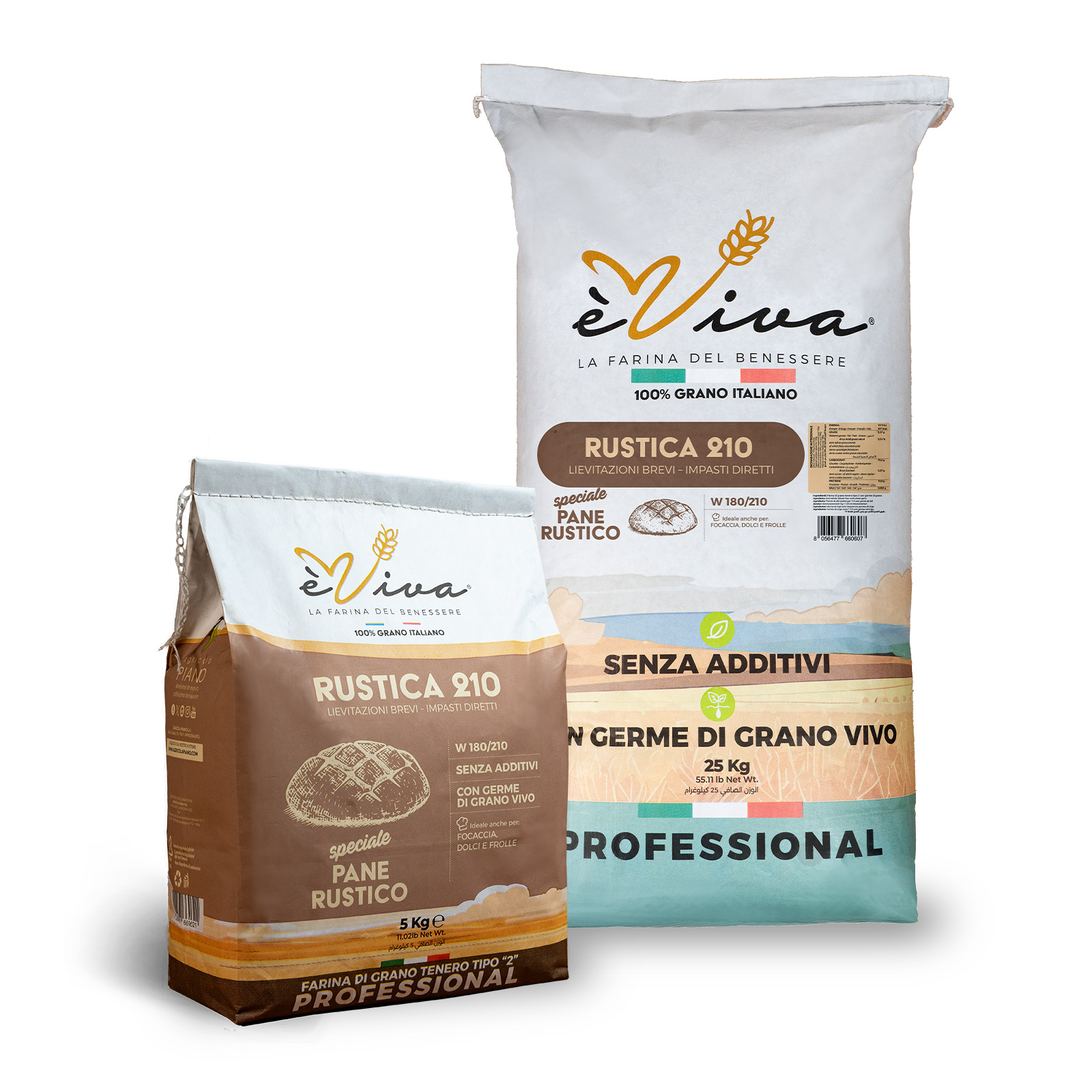 Rustica 210 | Farine de Blé Tendre Type 110, Farine pour Pain, sans glyphosate, sans pesticides, sans additifs