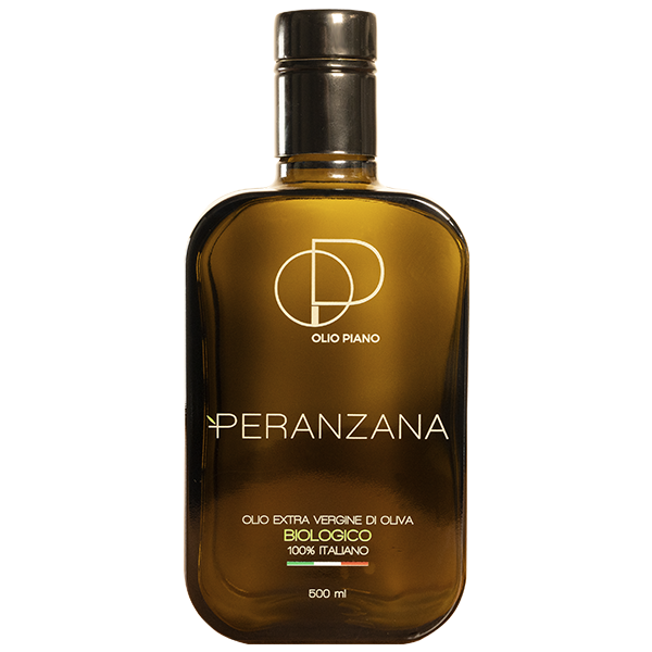 Olio Extravergine di Oliva italiano Biologico Peranzana 500 ml | Spremuto a Freddo, Pluripremiato, Compra dal produttore